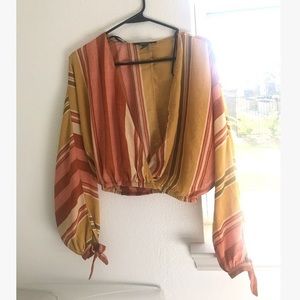 Striped Long Sleeve Blouse